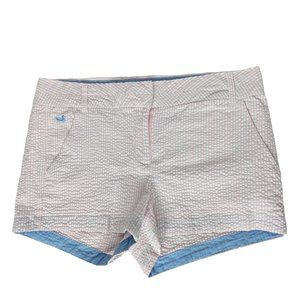 Southern Marsh Chino Shorts 8 Pink White Striped